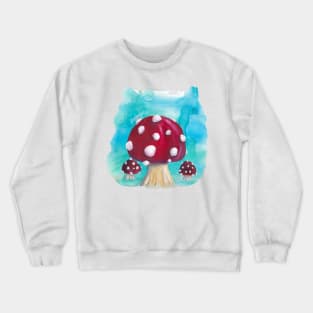 White spotted, red mushroom Crewneck Sweatshirt